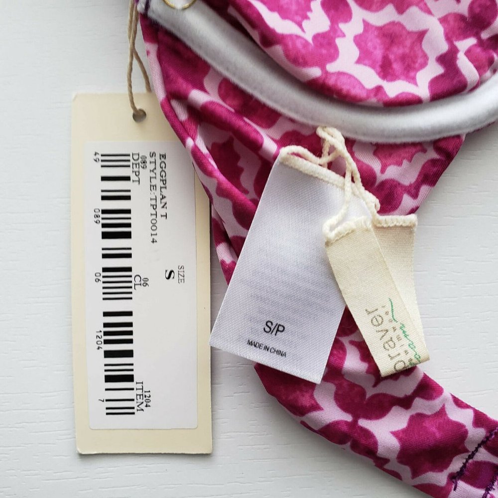 Tori Praver NWT Eggplant Triangle Bikini Top S - Picture 5 of 8